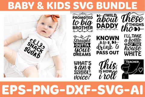 Baby & Kids SVG Design Bundle SVG Rupkotha 