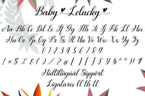 Baby Lelucky Font Supersemar Letter 