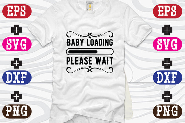 Baby loading please wait SVG Nurstore 