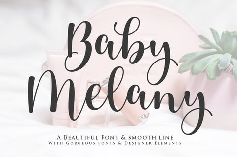 Baby Melany Font Studio Natural Ink 
