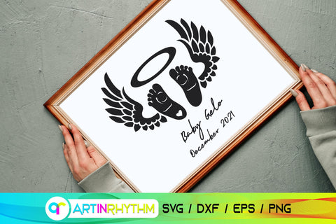 Baby Memorial svg, Baby footprint svg SVG Artinrhythm shop 