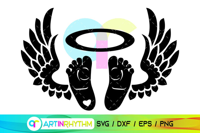 Baby Memorial svg, Baby footprint svg SVG Artinrhythm shop 