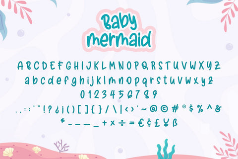 Baby Mermaid - Fun Display Font Font Alpaprana Studio 