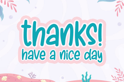 Baby Mermaid - Fun Display Font Font Alpaprana Studio 