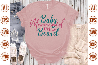 Baby Mermaid on Board svg SVG nirmal108roy 