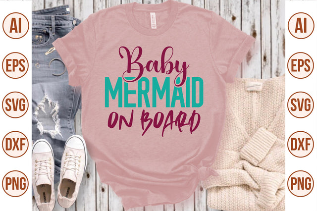 Baby Mermaid on Board svg SVG nirmal108roy 