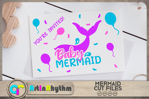 Baby mermaid SVG / Family mermaid SVG SVG Artinrhythm shop 