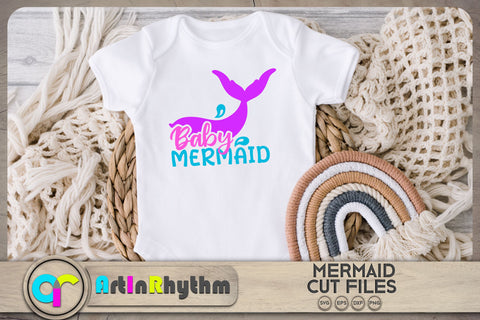 Baby mermaid SVG / Family mermaid SVG SVG Artinrhythm shop 