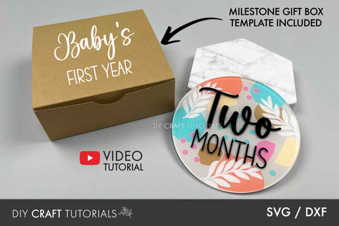 Baby Milestone Disc SVG - Abstract SVG DIY Craft Tutorials 