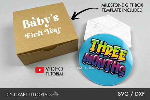 Baby Milestone Disc SVG - Graffiti SVG SVG DIY Craft Tutorials 