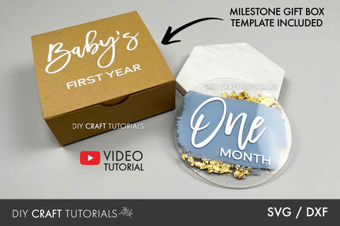 Baby Milestone Disc SVG SVG DIY Craft Tutorials 