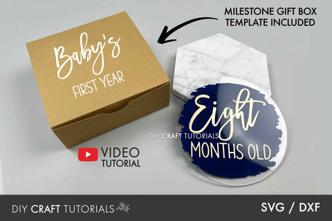 Baby Milestone Disc SVG SVG DIY Craft Tutorials 