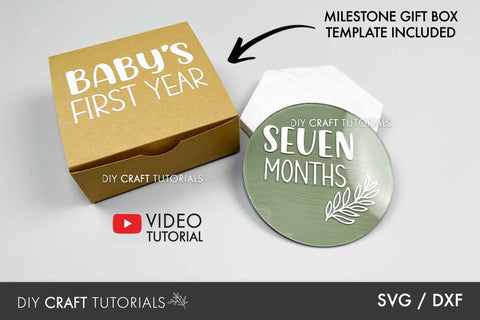 Baby Milestone Disc SVG SVG DIY Craft Tutorials 