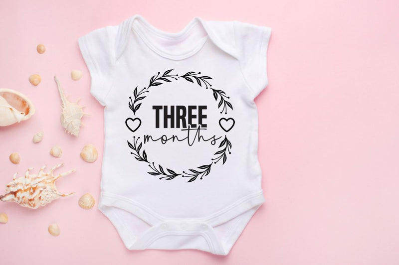 Baby Milestone round SVG Bundle - So Fontsy