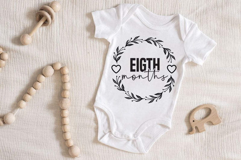 Baby Milestone round SVG Bundle - So Fontsy