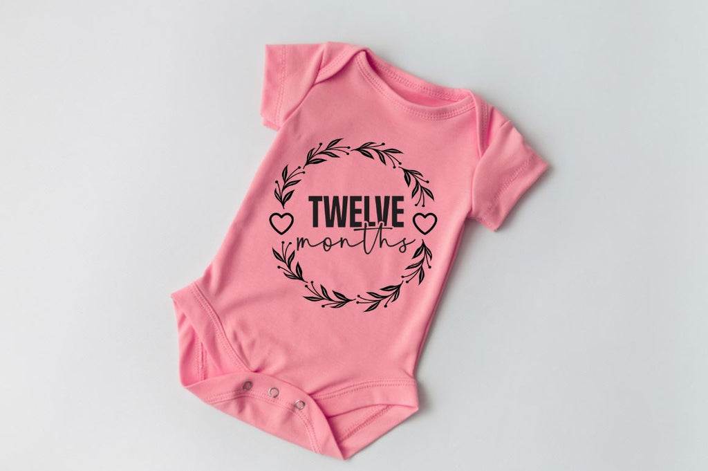 Baby Milestone round SVG Bundle - So Fontsy