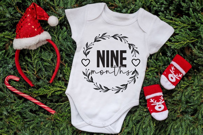 Baby Milestone round SVG Bundle - So Fontsy