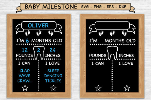 Baby Milestone SVG, Baby Milestone Board, Newborn Milestones SVG SvgMonkeys 