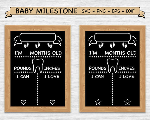 Baby Milestone SVG, Baby Milestone Board, Newborn Milestones SVG SvgMonkeys 