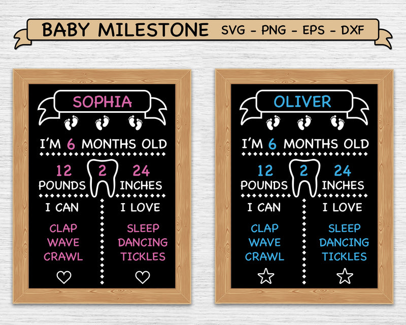 Baby Milestone SVG, Baby Milestone Board, Newborn Milestones SVG SvgMonkeys 