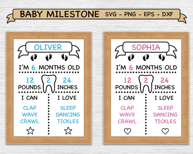 Baby Milestone SVG, Baby Milestone Board, Newborn Milestones SVG SvgMonkeys 