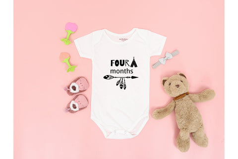 Baby Milestones SVG Bundle. Monthly Milestones Bundle SVG Olga Terlyanskaya 