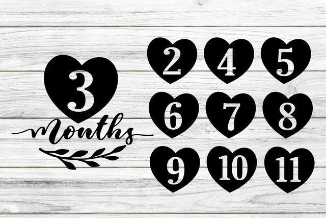 Baby Milestones SVG Cut File SVG dapiyupi store 
