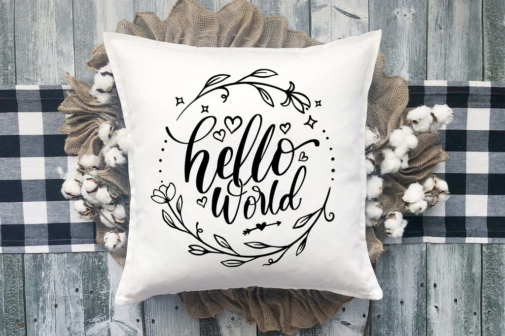 Baby Milestones SVG Hello World - So Fontsy