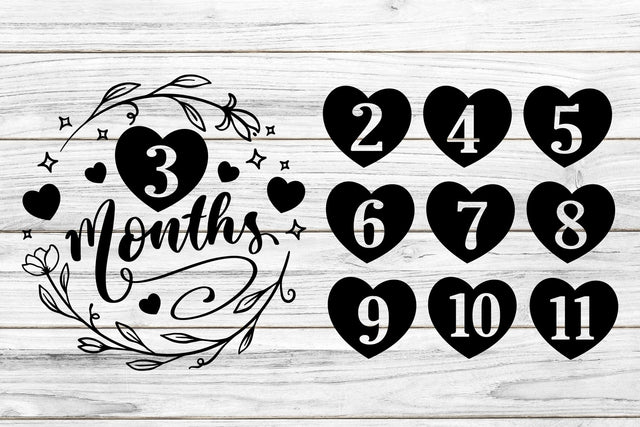 Baby Milestones SVG SVG dapiyupi store 