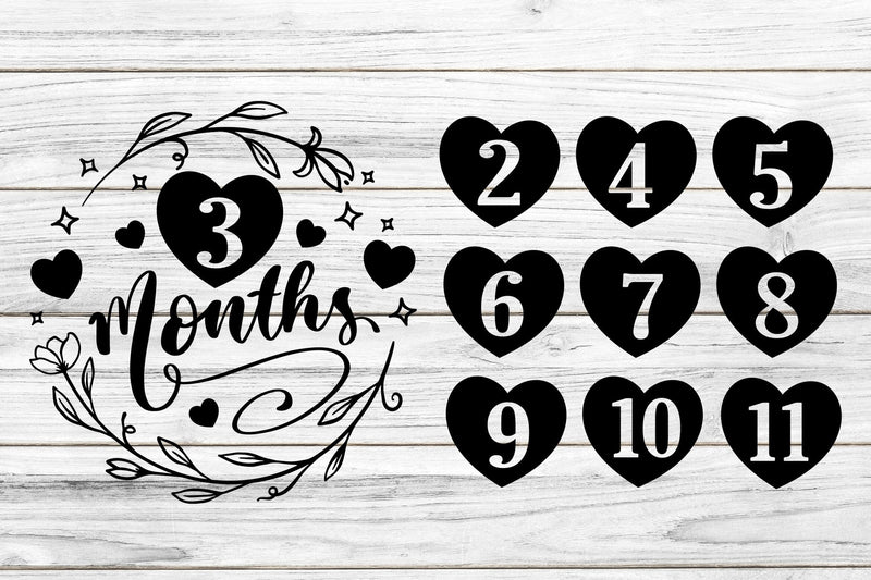 Baby Milestones SVG - So Fontsy