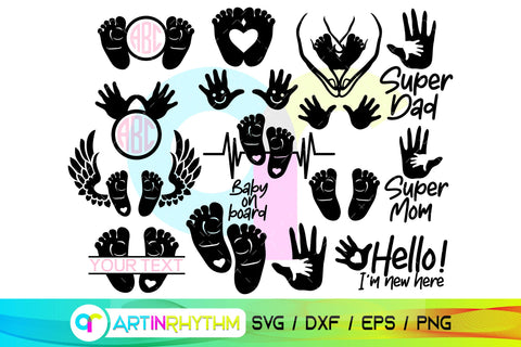 Baby Monogram SVG bundle SVG Artinrhythm shop 