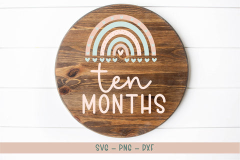 Baby Months SVG Bundle- Baby Milestone SVG Bundle SVG Linden Valley Designs 