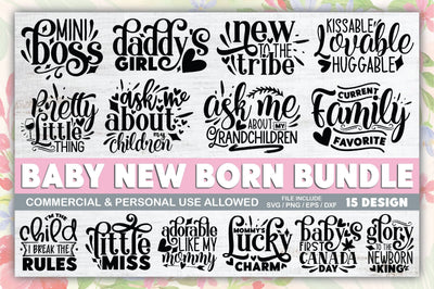 Baby New Born Bundle SVG Ariyan 