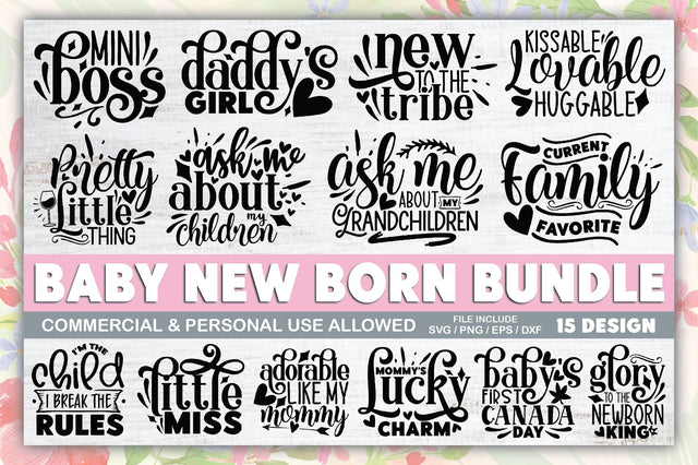 Baby New Born Bundle SVG Ariyan 