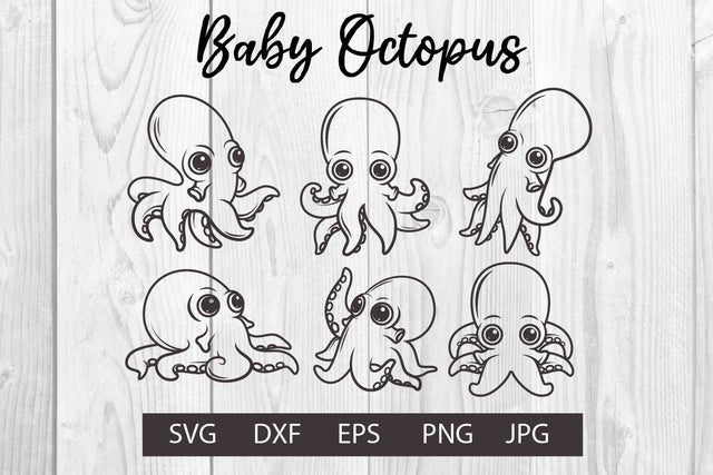 Baby Octopus svg clipart SVG dadan_pm 