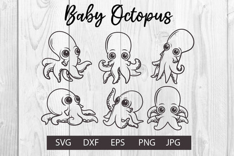 Baby Octopus svg clipart SVG dadan_pm 