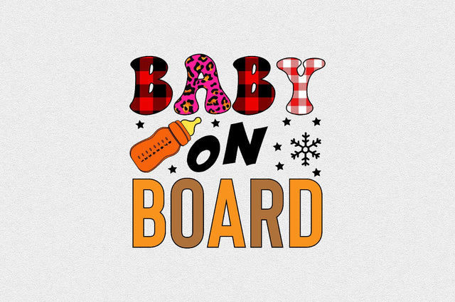 Baby on Board Sublimation SVGArt 