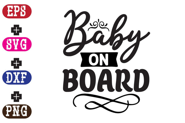 Baby On Board SVG Nurstore 