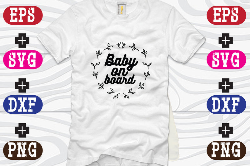 Baby on board SVG Nurstore 