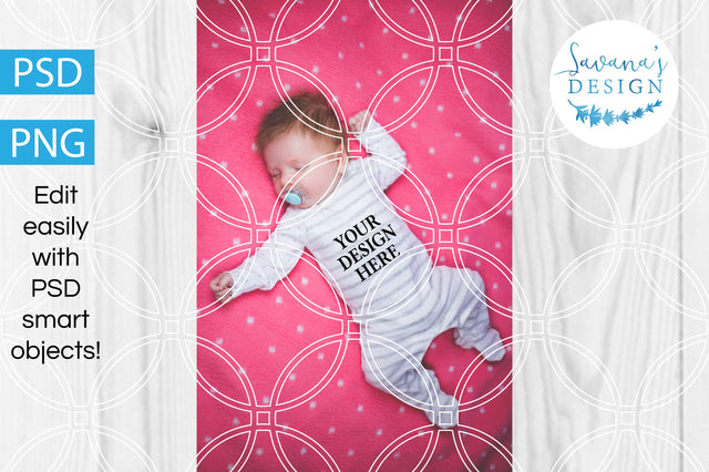Baby Onesie Mockup Mock Up Photo SavanasDesign 