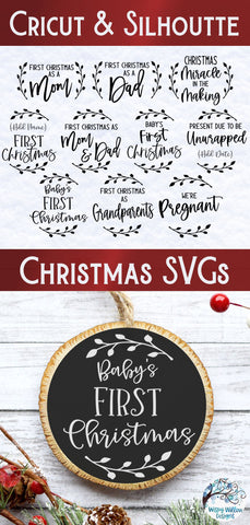 Baby Ornament SVG Bundle SVG Wispy Willow Designs 