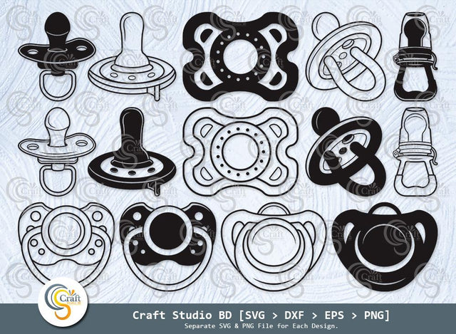 Baby Pacifier Silhouette, Baby Shower SVG, Pacifier Svg, Binky Svg, Baby Nipple Svg, Soother Svg, Metal Torch SVG Bundle SVG ETC Craft 