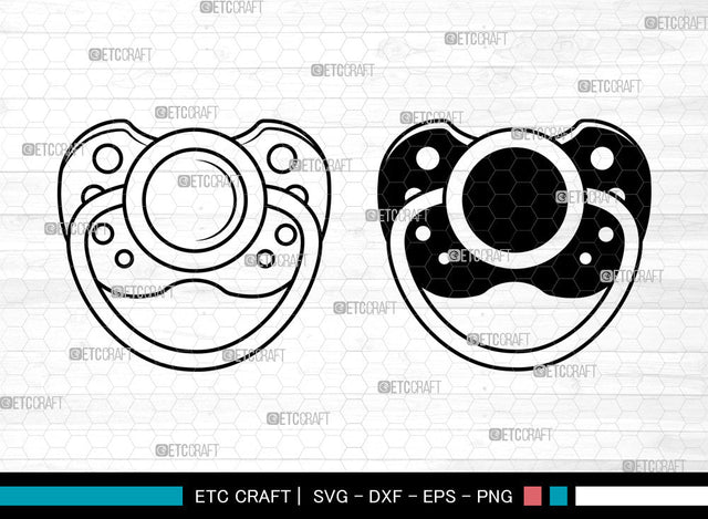 Baby Pacifier SVG, Baby Shower svg, Pacifier Svg, Binky Svg, Baby Nipple Svg, Soother Svg, Metal Torch Svg SVG ETC Craft 