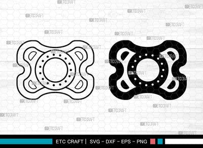 Baby Pacifier SVG, Baby Shower svg, Pacifier Svg, Binky Svg, Baby Nipple Svg, Soother Svg, Metal Torch Svg SVG ETC Craft 