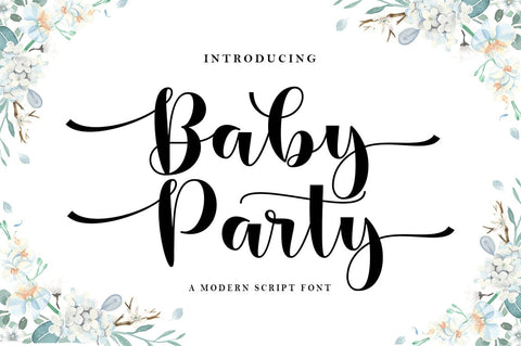 Baby Party - Beautiful Script Font Font Muhajir 