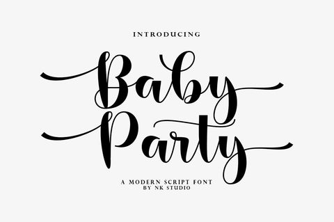 Baby Party Font Nurul Kamal 