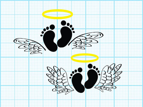 Baby paw with Wings Svg SVG Johan Ru designs 