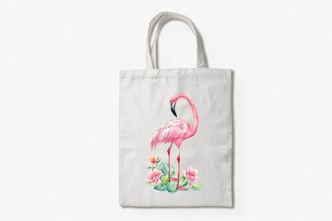 Baby Pink Flamingo Watercolor Clipart Sublimation Rupkotha 