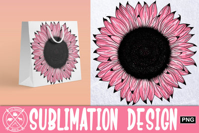 Baby Pink Sunflower Sublimation|Sublimation PNG Sublimation Last Frontier Design Co. 