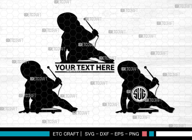 Baby Playing Monogram, Baby Playing Silhouette, Baby Playing SVG, Kids Playing Svg, Kids Svg, Playing Svg, SB00338 SVG ETC Craft 